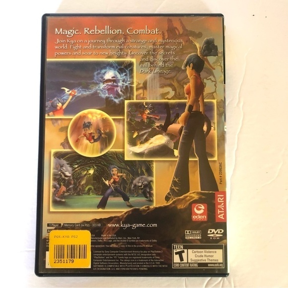 PS2 DARK LINEAGE Atari game for PlayStation 2 Tested - Picture 3 of 3